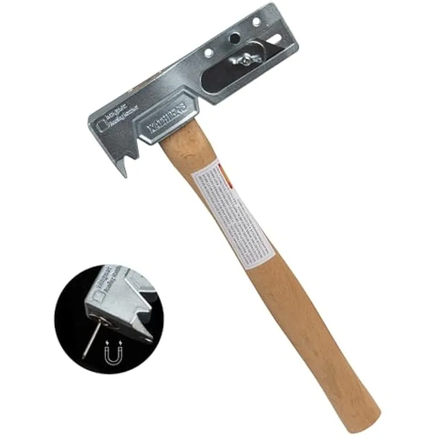 Magnet Roofing Hatchet Magnet Hammer for Roofing Repair Handy Magnet Roofing Hammer Tool with Strong Magnet a Sliding Gauge Bui