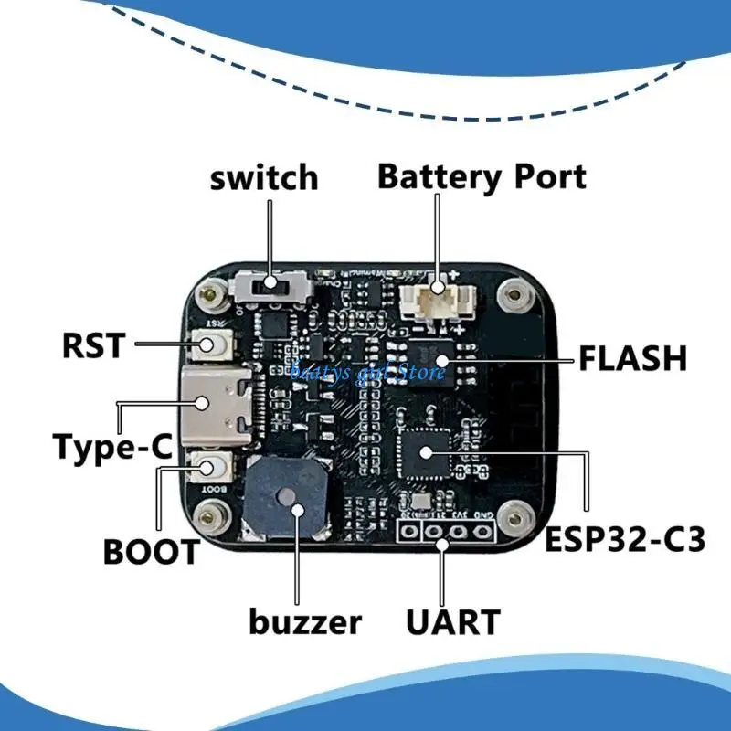 C7AB 1.69 بوصة LCD تعمل باللمس عرض ESP32 زخرفة ساعة مشاهدة التلفزيون الجرس ST7789 240x280 عرض الملحقات