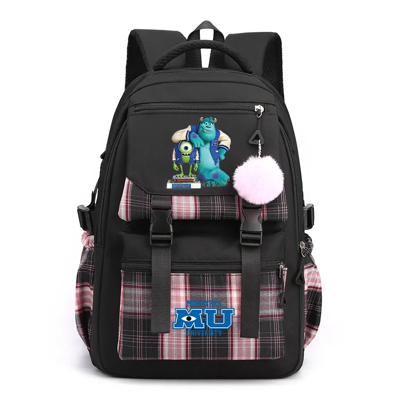 MINISO Monsters University Fashion Women's Bag Backpack  Student Teenager Schoolbag Boys Girls Knapsack Travel Rucksack