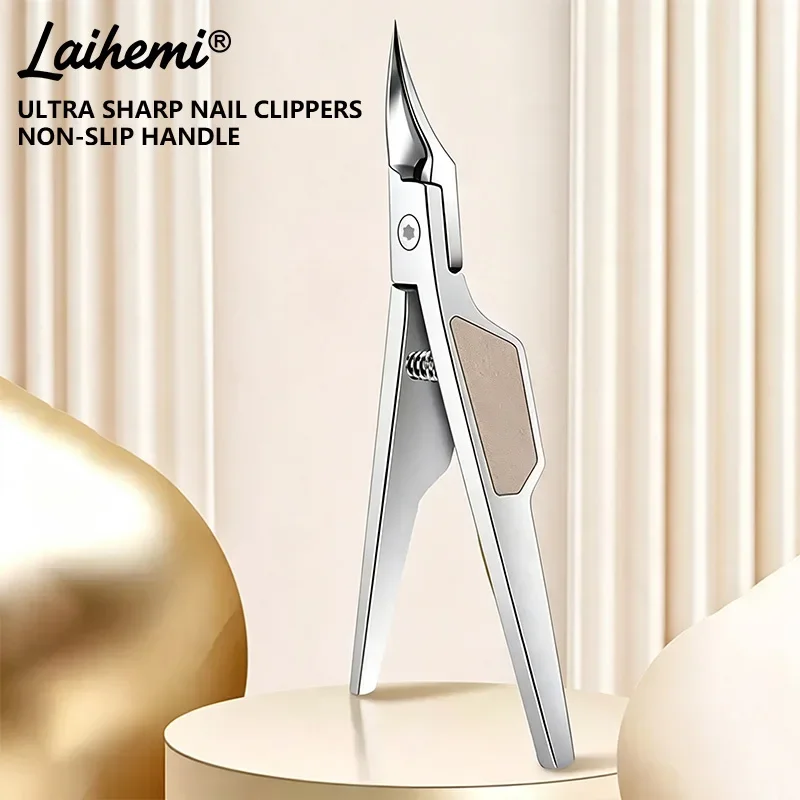 Laihemi Ultra Sharp Ingrown Toenail Clippers, Precision Trimming for Hard & Thick Nails, Non-Slip Handle, Ergonomic Design