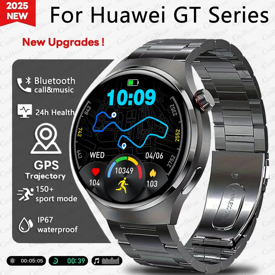 

For HUAWEI GT Series SmartWatch Men 360*360 HD Screen 24h Blood Pressure Monitoring Men's GPS Outdoor 150+ Sport mode Smartwatch