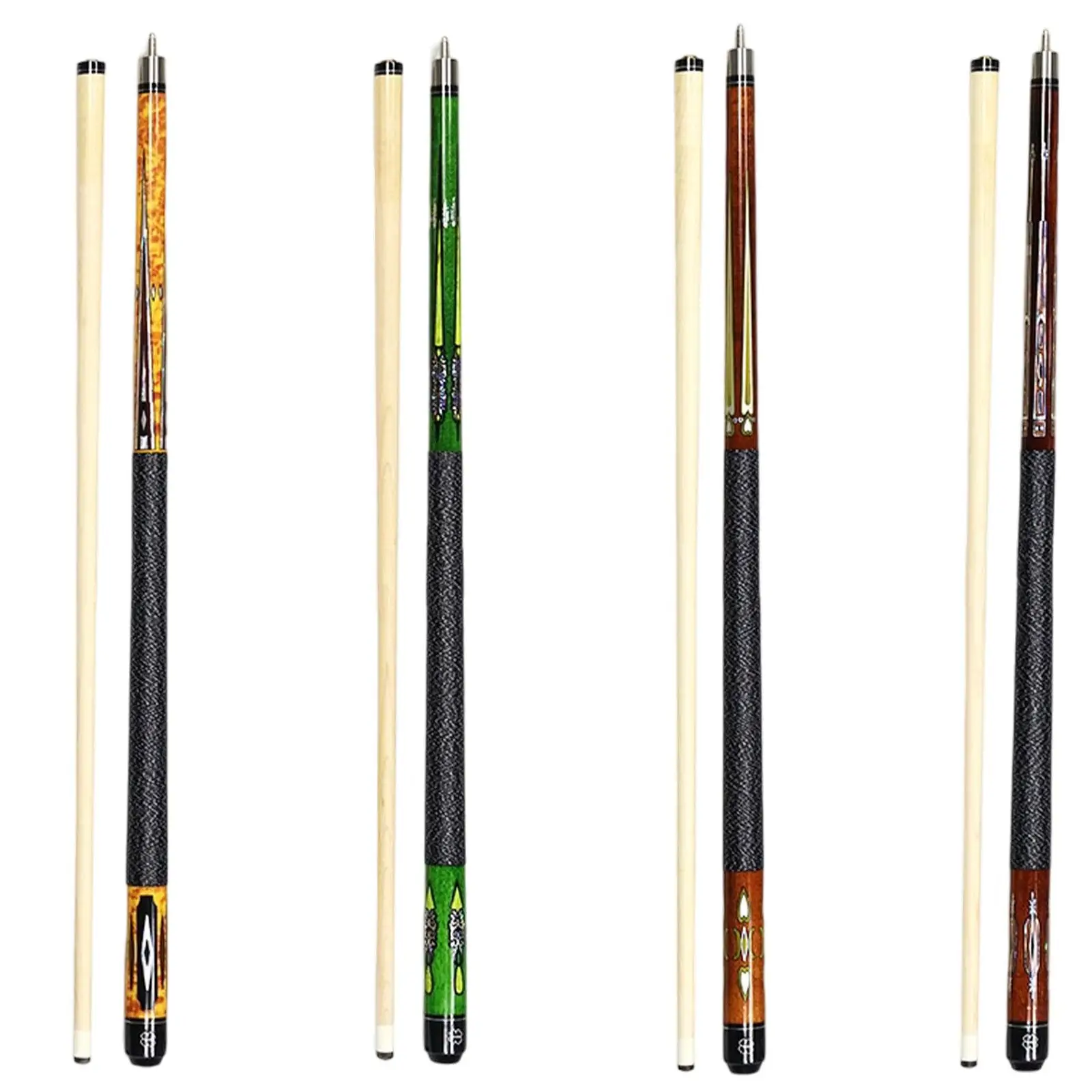 

1/2 Split Billiard Cue Professional Length 57inch for Game Office Home