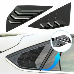 ABS 블랙 후면 윈도우 사이드 루버 벤트 커버, 포드 포커스 ST RS MK3 2012-2018 용, 2 개