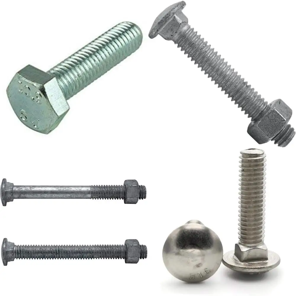 

Zinc-Plated Coarse Thread Hex Cap Screws M20-2.50 x 160mm, 5-Piece Set, Fully Threaded, DIN 933, Metric Class 8.8, Heavy Duty Fa