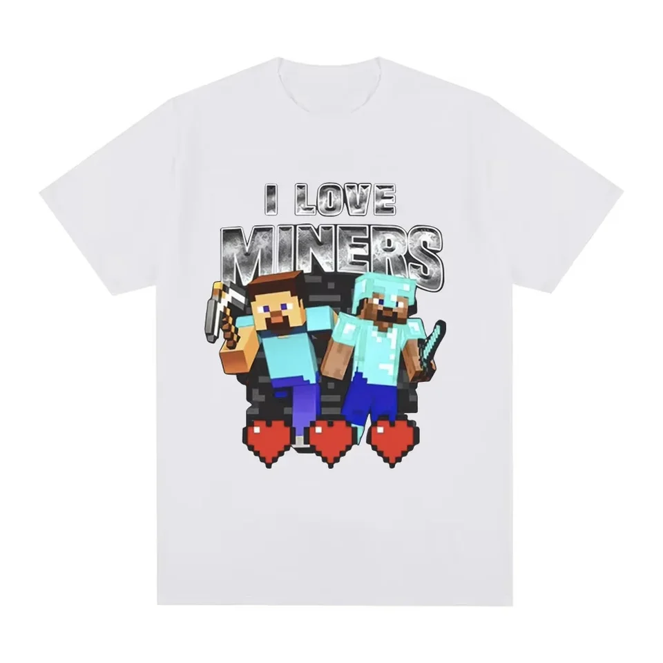 I Love Miners Otaku Game Funny T Shirt