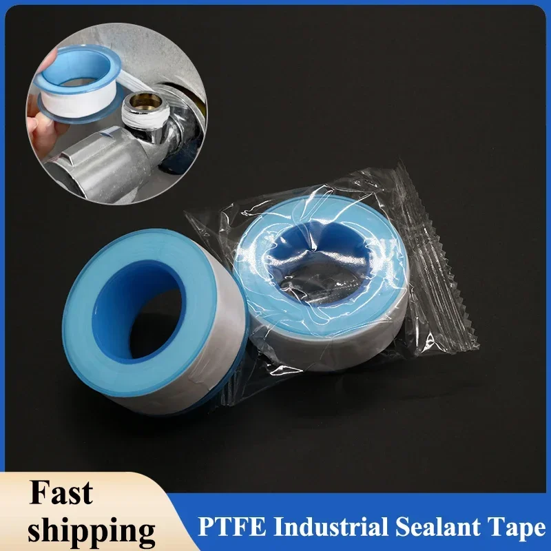 

1 Roll Width 19mm Faucet Sealing Thread PTFE White Industrial Plumber Fitting For Water Pipe Gas Pipeline Sealing Tape Sealers