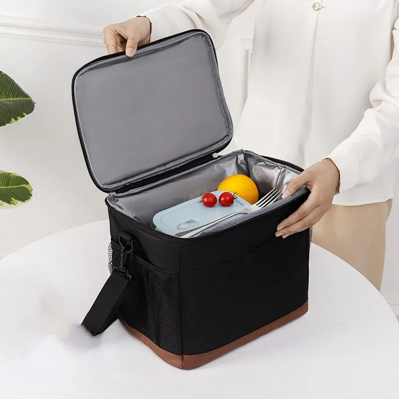 Isolatie Lunch Schoudertassen Verdikte Outdoor Oxford Bento Tas Warm Koude Grote Capaciteit Draagbare Lunch Picknick Handtas Ijszak