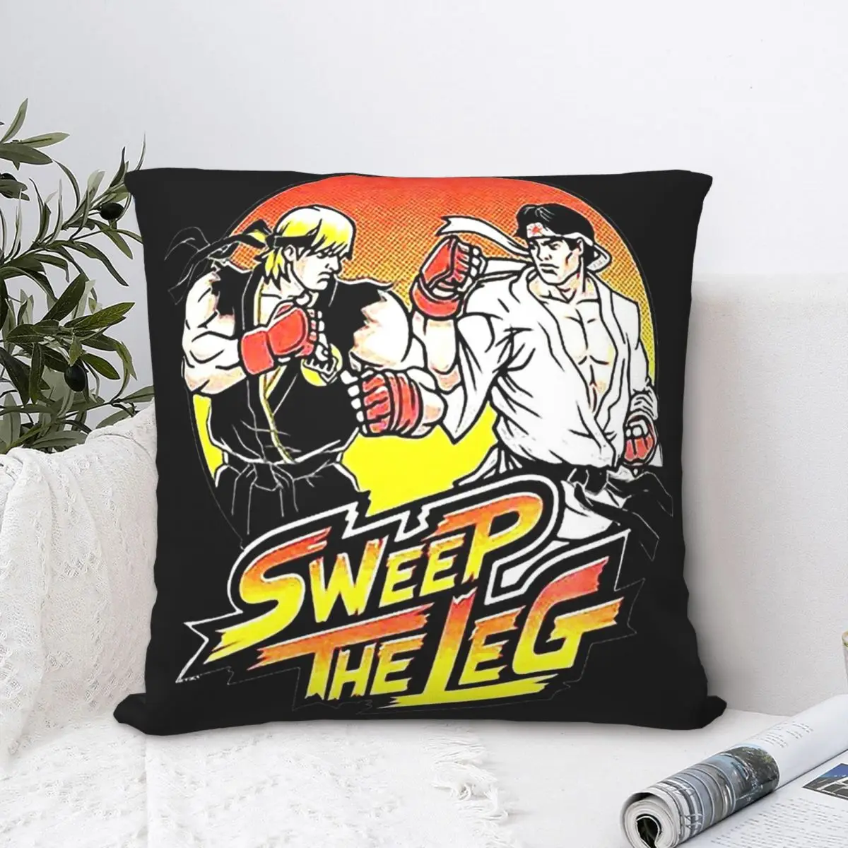 Sneak Legend Karate Kid Art Sweep The Leg Throw Pillow Case Cobra Kai Amanda TV Cushion Covers For Home Decorative Backpack