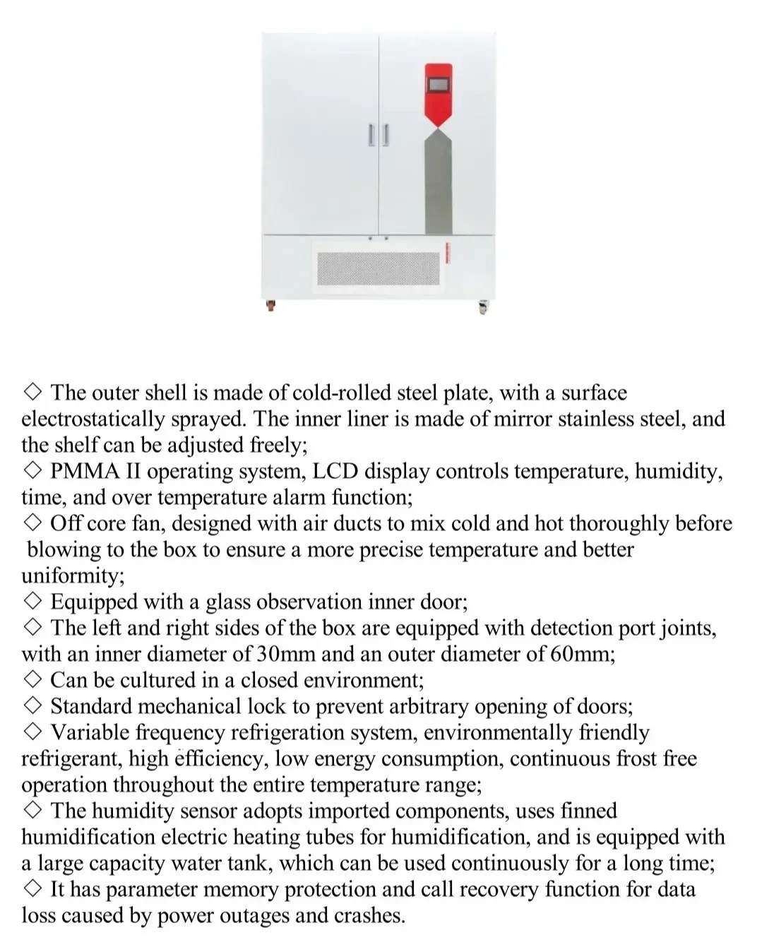 Simulate Environmental Material Good Data Protection Lab Constant Temperature Humidity Incubator