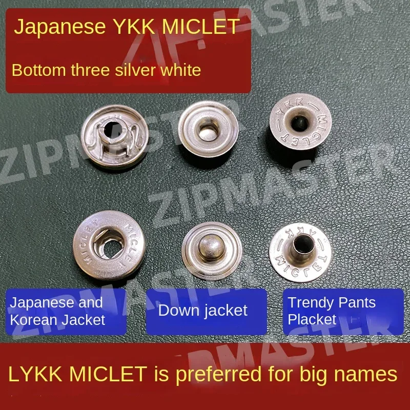 

Japan Ykk Miclet Four-in-one Button, Metal Four-in-one Button, Down Jacket Jacket Pants