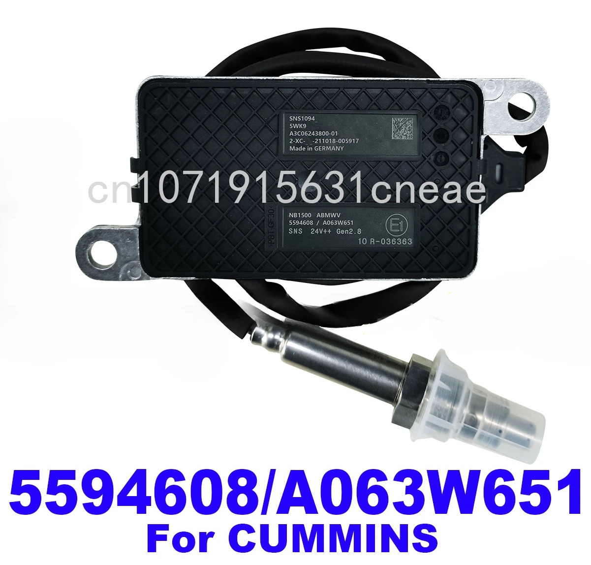 5594608 A063W651 A3C06243800-01 Original NEW Nitrogen Oxygen NOx Sensor For CUMMINS Engine Car Styling Accessories 24V