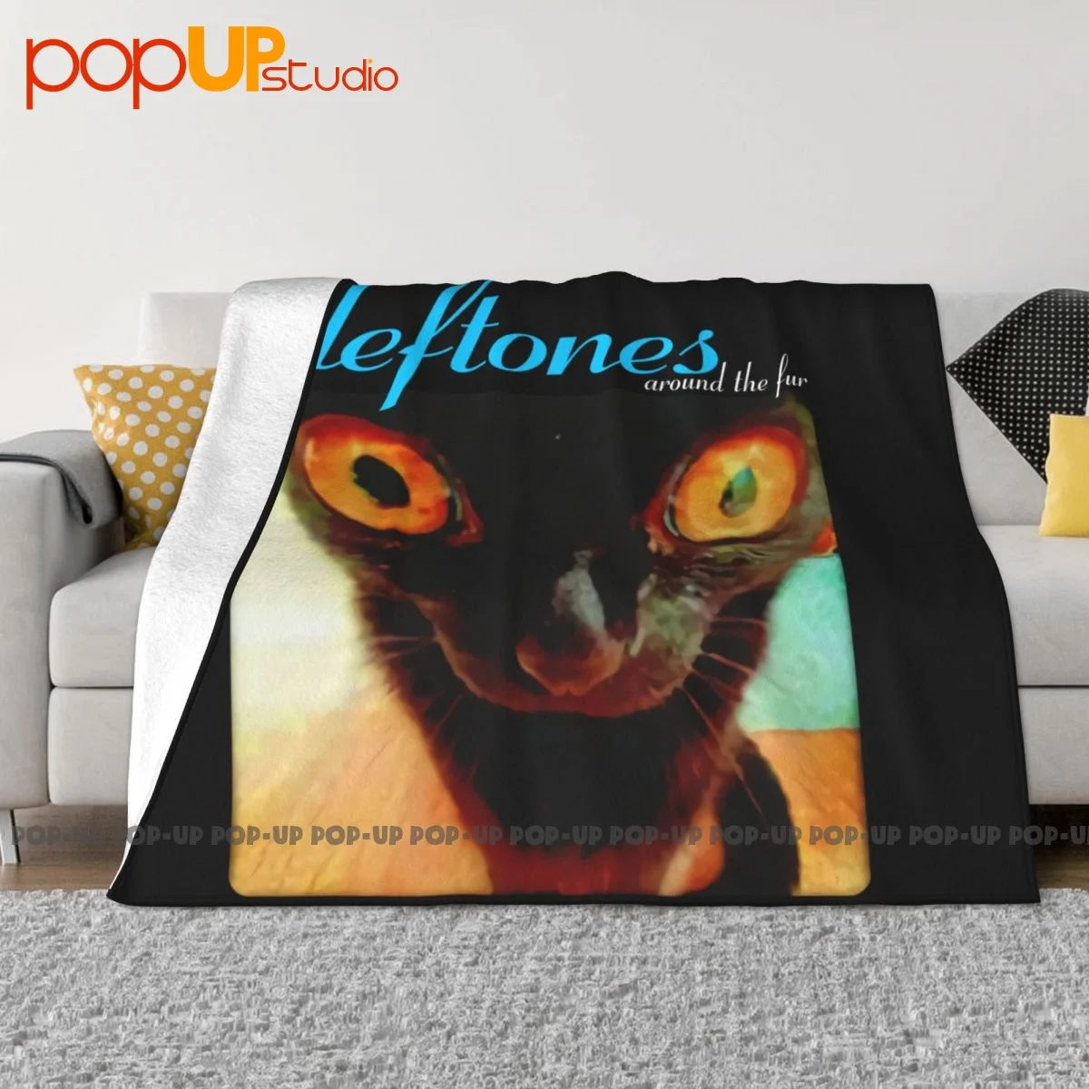 Deftones Around The Fur Cat P-143 Blanket High Raschel Microfiber Couch Blanket Decorative Sofa