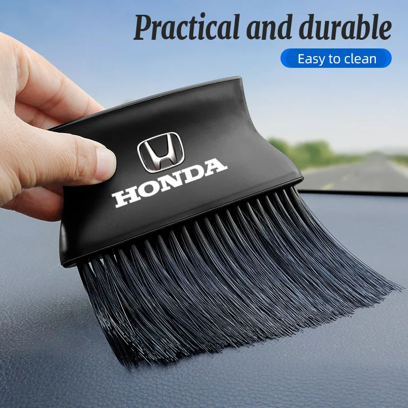 Car vent cleaning soft brush with shell car interior cleaning tool For Honda Civci FIT CRV Accord Jazz HRV Dio Stepwgn Prelude