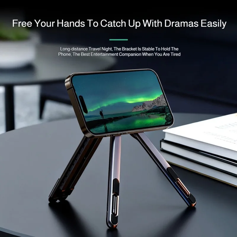 Multifunctional aluminum alloy desktop stand for cell phone tablet