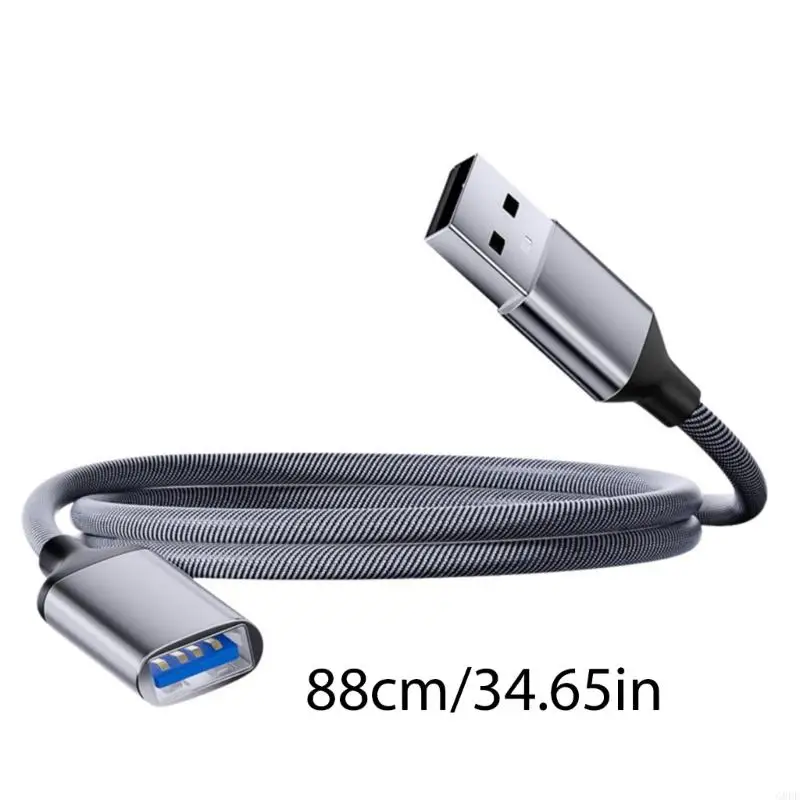 Cable extensión USB G8DF Línea conectores femenino a masculino para transferencia datos estable Velocidad rápida USB A