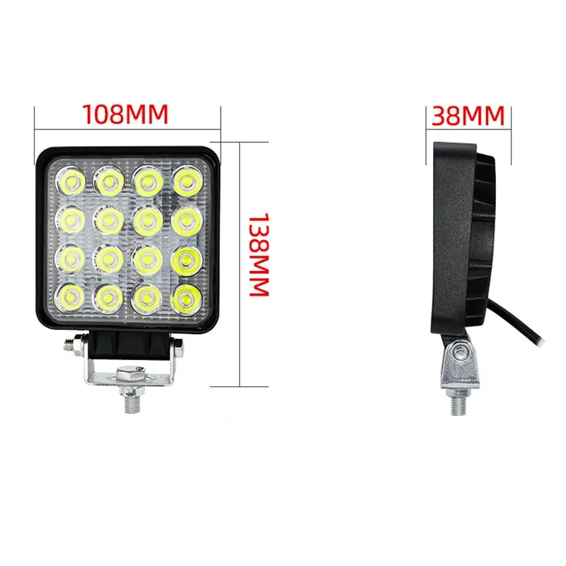 4-calowe światło robocze LED Światła do jazdy Bar Offroad Spotlight 12V 24V Dla Jeep Truck Car Motorcycle Tractor SUV ATV Reflektory LED