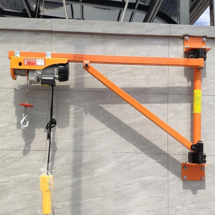 Micro Electric Wire Rope Hoist 100kg-1000kg 220V with Overload Protection Compact Size for Home Garage Construction Site Use