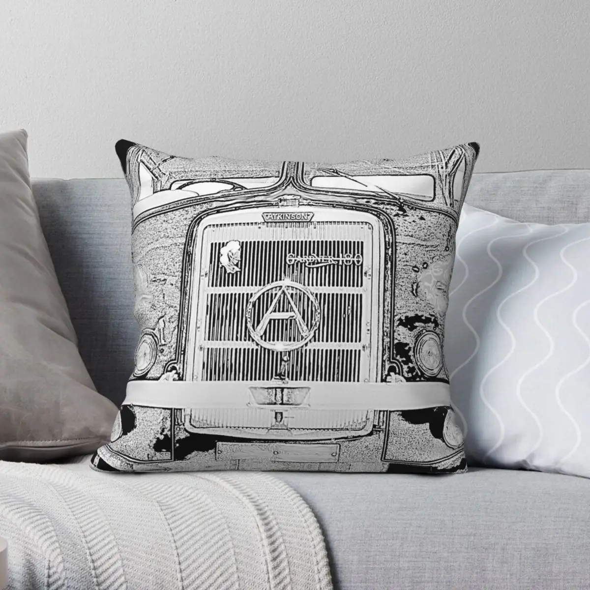 Seddon Atkinson Lorry Square Pillowcase Polyester Linen Velvet Printed Zip Decor Pillow Case Bed Cushion Cover