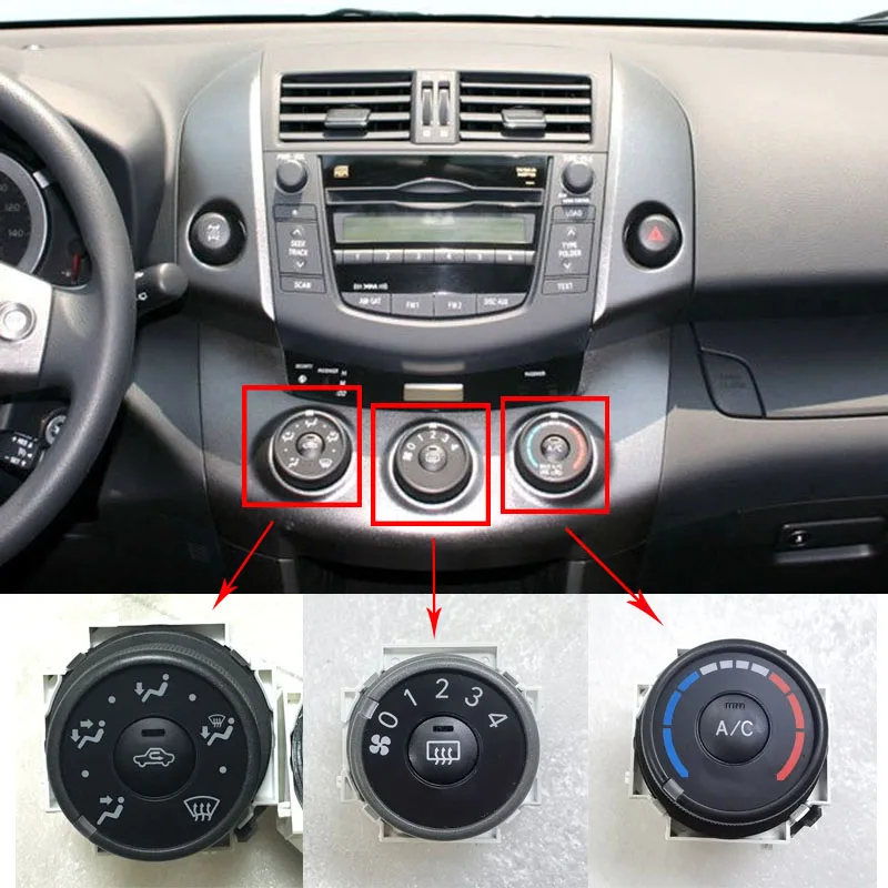 Car Accessories Air Conditioning Control Switch For Toyota RAV4 2006~2012 Control Panel Heater Switch AC Switch