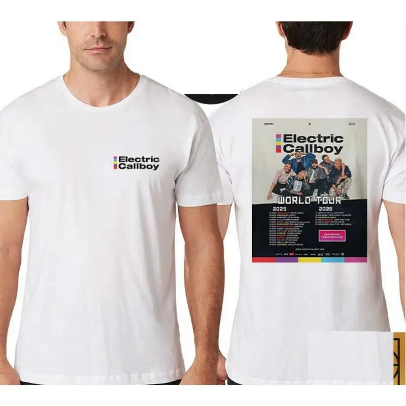Electric Callboy World Tour 2025 2026 Dates Two Sides T Shirt