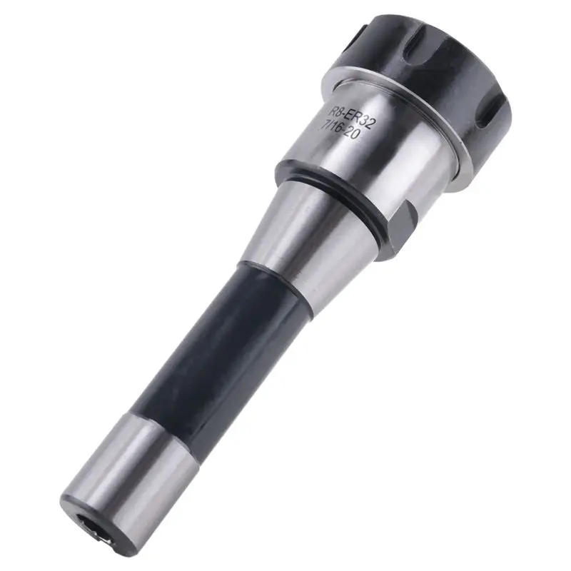 BMBY-2PC 6.3 Inch R8-ER32 7/16 Collet Chuck Holder CNC Milling Lathe R8 Spindle Tool