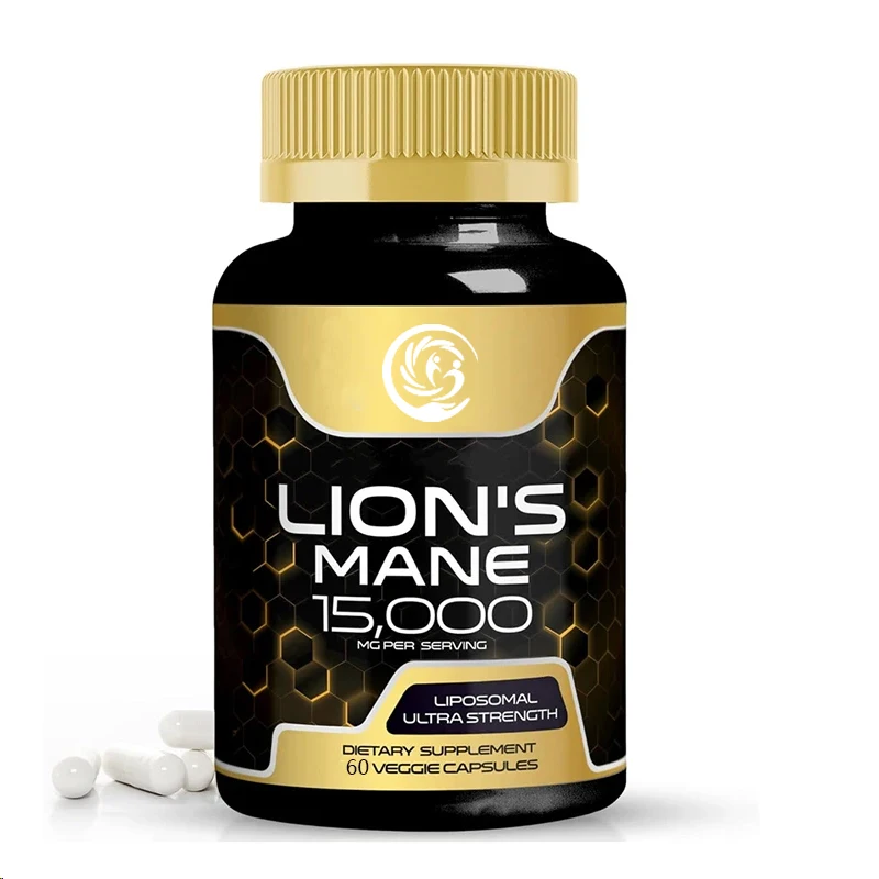 

Lions bristle supplement capsule | 15000mg | 60 capsules | vegetarian, non genetically modified, gluten free.