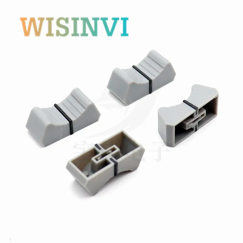 10PCS 24X11X10mm Mixer Dimming Table Straight Slip Potentiometer Fader Knob Cap Push Button Cap 4mm Hole Fader Cap Aperture 4MM