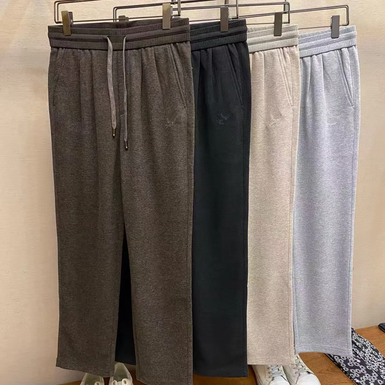 

LP Итальянские повседневные однотонные брюки с эластичной резинкой на талии