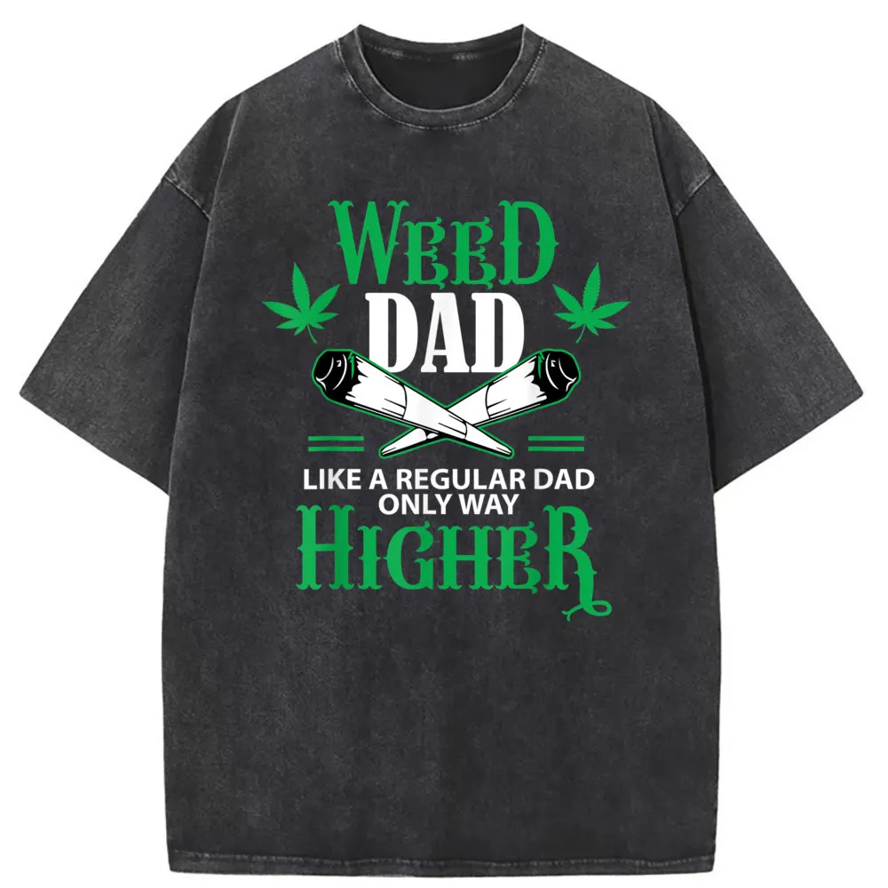 

Dad Weed Marijuana Graphic Men T-shirts Male Long Sleeve Funny Sweatshirts Novelty Tshirts Man Brand Personalized Tee Shirts