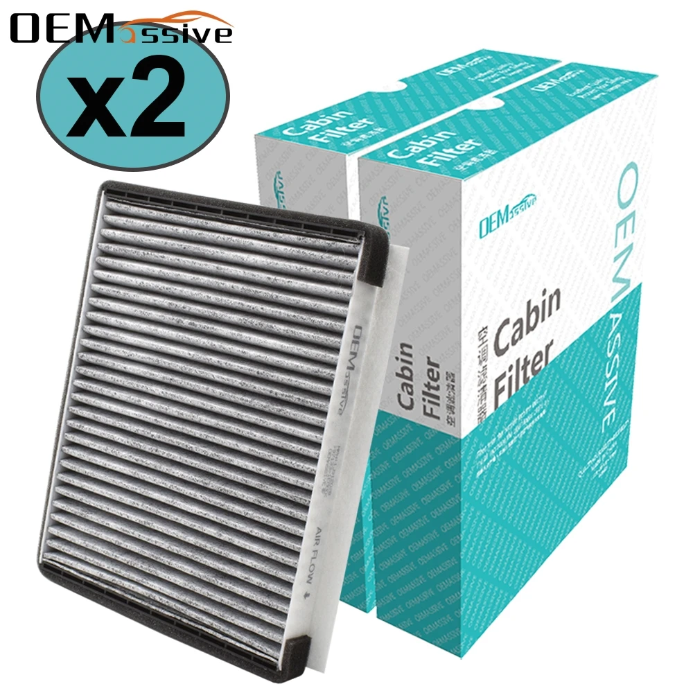 2x Car Pollen Cabin Air Conditioning Filter For Hyundai Accent Elantra i30 LC MC HD MD UD GD Kia Carens Cee'd JD 2013 2014 2015