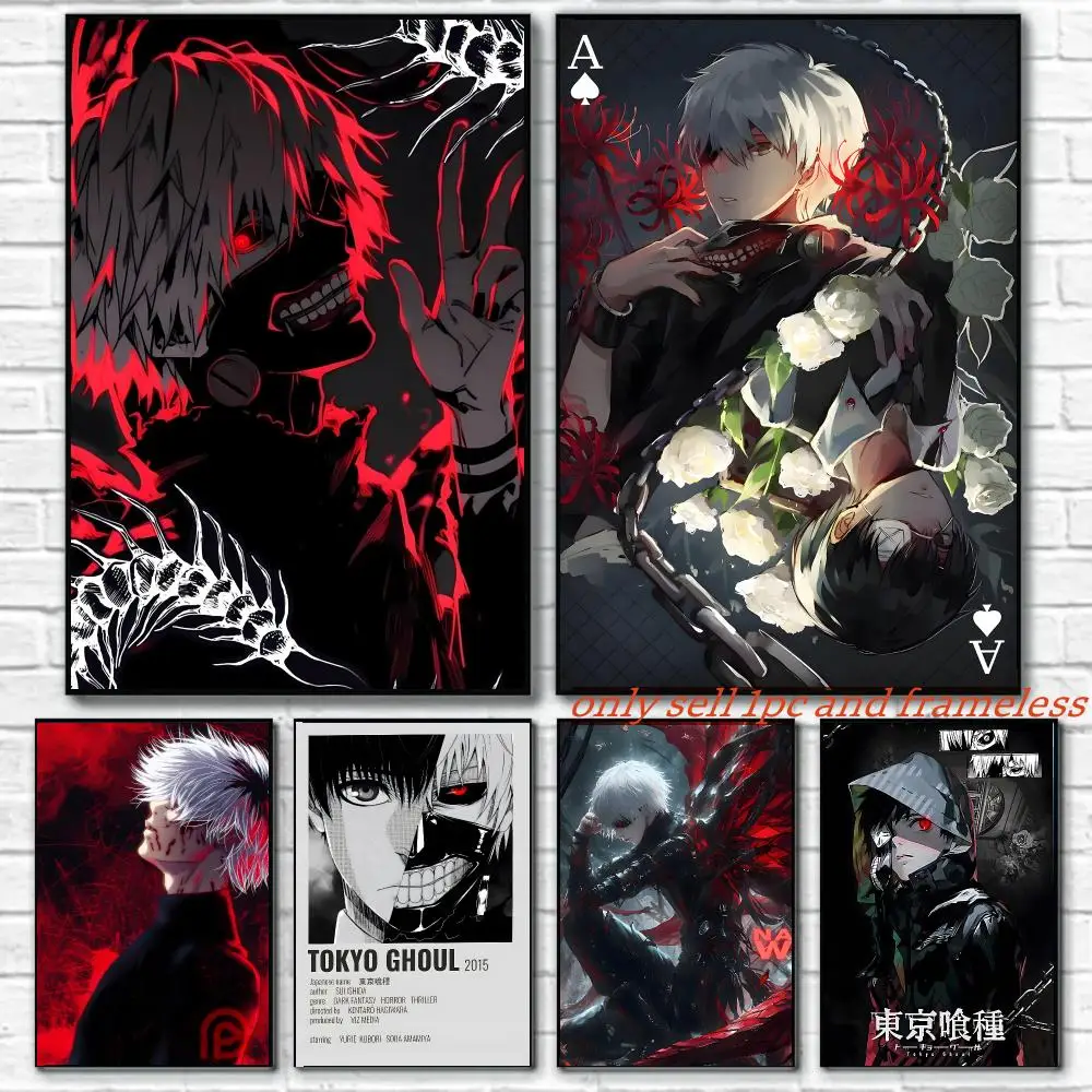 Cool Anime Cartoon T-Tokyo GhoulS Poster Room Wall Art Decor Waterproof Poster For Home Bar Bedroom Decoration Gift