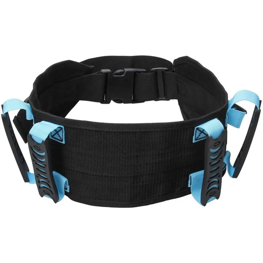 Adjustable Elderly Gait Belt Breathable Non Slip Support Safety Transfer Braces Large Load Capacity Quick Release Buckle