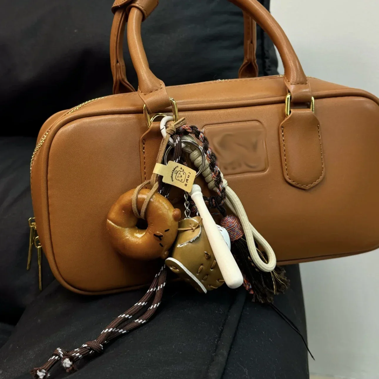 

Cute Style Alkaline Water Small Bread Weaving Rope Pendant Bag Decoration Pendant Keychain Bag Parts & Accessories