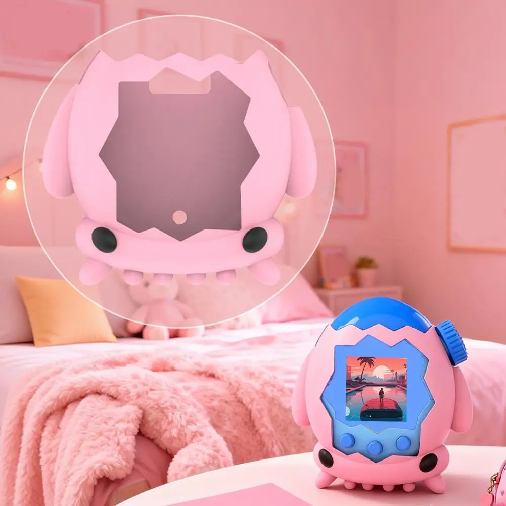 

Cartoon squid Shape Silicone Protective Case For Tamagotchi Paradise Anti Fall Game Console Protective Cover Game Accessories