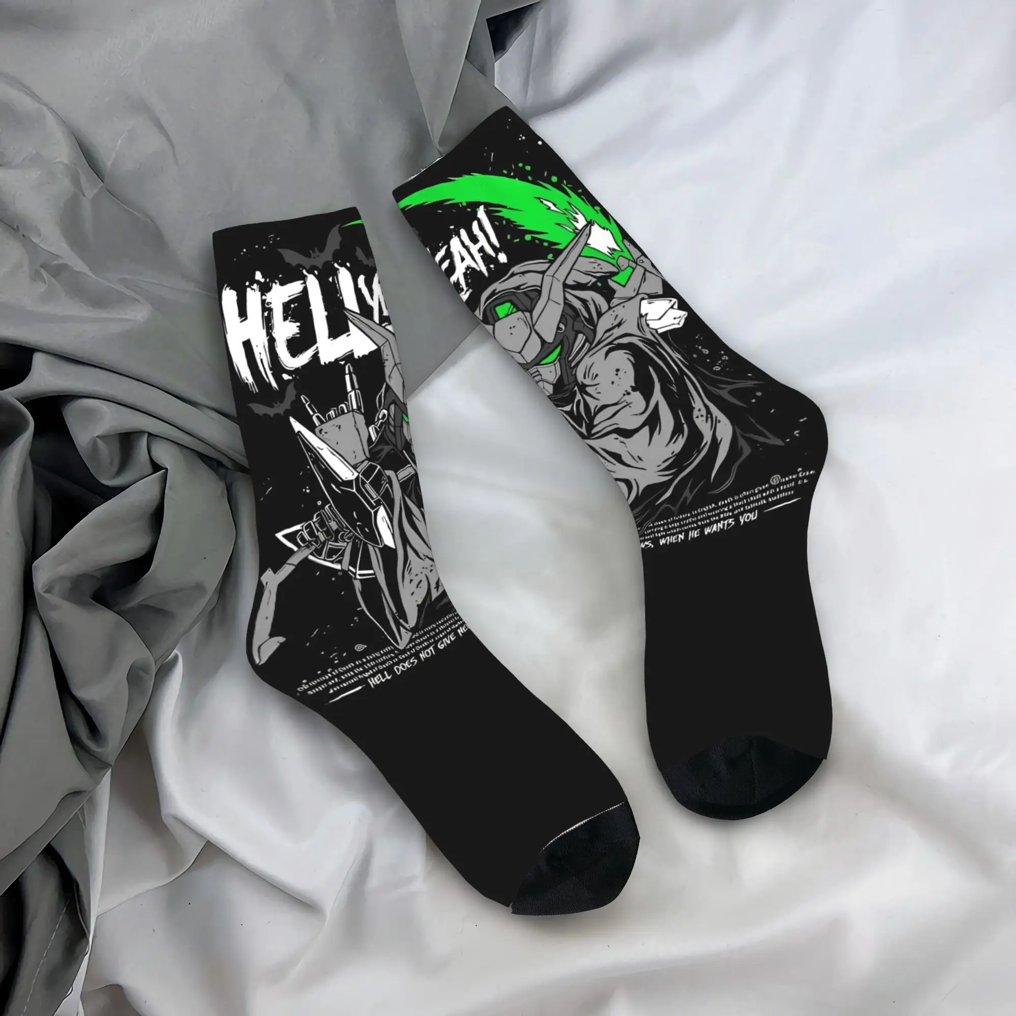 MOBILE SUIT GUNDAMs manga anime Middle Socks for Women Men All Seasons  Cute Crew Socks Non-slip