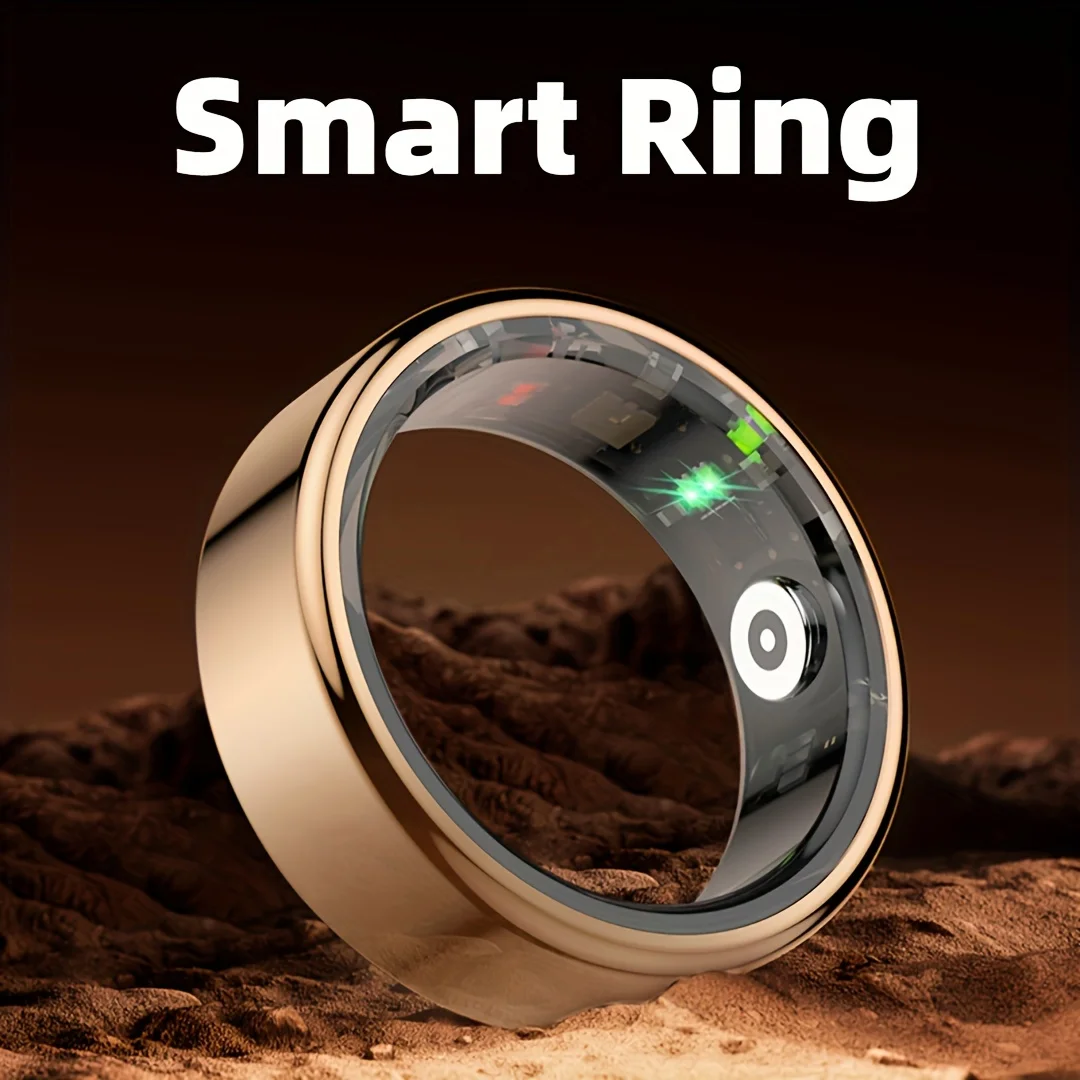 Smart Ring Wireless Function Step Counting Sports Mode Stainless Steel Material Novelty Ring Fashion Men's and Women's Ring