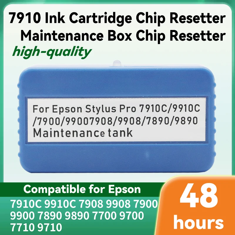 

Сброс картриджа с чернилами для принтера, декодер сброса резервуара для обслуживания чипа для Epson 7908 9908 7900 7890 9890 7700 9700 7710 9710