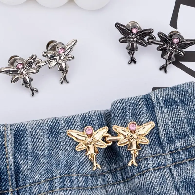 652F Angel Waist Tighteners Removable Waist Pin 3/6PCS Nonsewing Plated Color For Women and Girl Waist Decorative Accessories