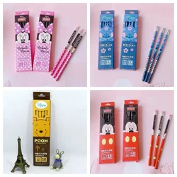 Disney-Mignon crayon de dessin animé pour enfants, Minnie, Winnie l'ourson, figurines d'anime d'action, crayon Alice au poivre, cadeaux de dessin animé