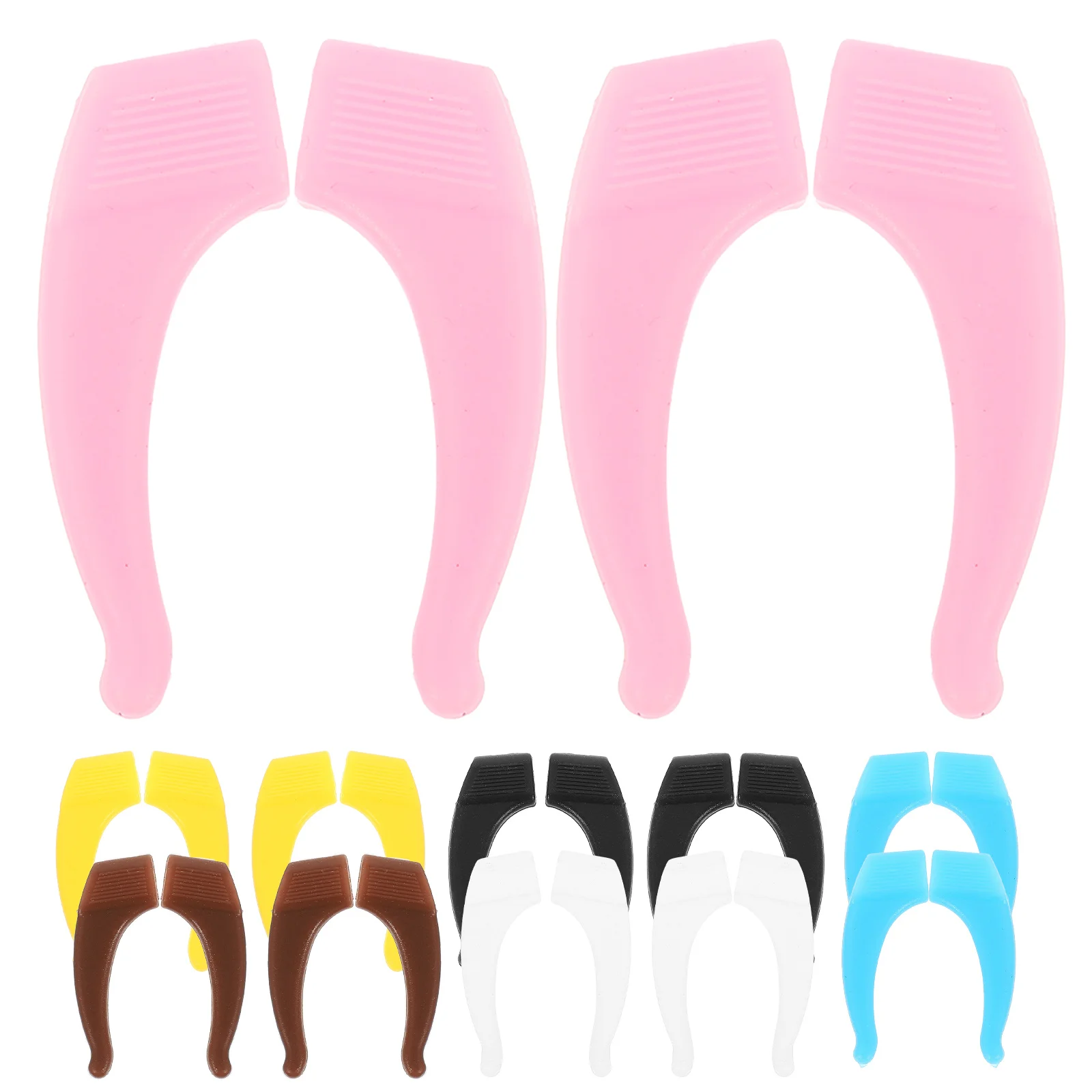 

24 pcs Silicone Eyeglass Ear Grips Anti-Slip Glasses Accessories For Sunglasses Reading Eyewear Ear Hooks Outdoor Sports Use