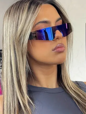 Fashionable Punk Sports Goggles With A Techy And Spicy Style, Featuring A Frameless Design Popular In Europe And America.