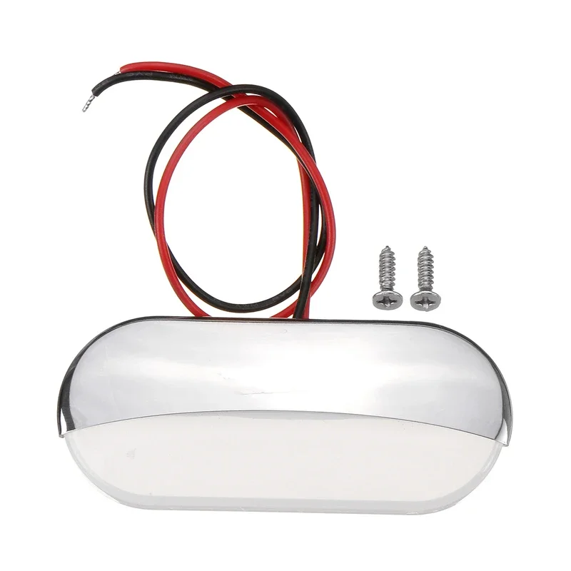 DC 12V Marine Boat Transom LED Wall Light Stainless Steel White LED Tail Lamp Yacht Accessories IP67 Corridor Lighting Lamp