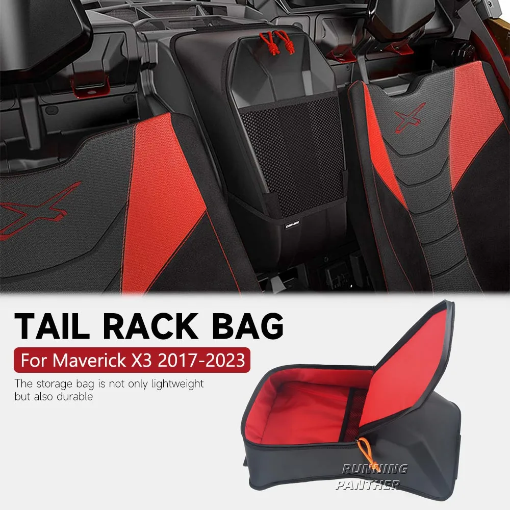 For Can-Am Maverick X3 XRS XDS Turbo R Max 2017-2023 Storage Cargo Bag Seat Center Shoulder Console Box Between Seat Storage Bag