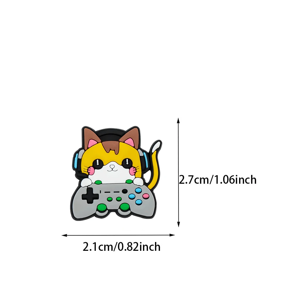 22pcs Cartoon Game Series ​for Shoe Charms pvc DIY Gamepad Shoe Accessories for Classic Clog Shoe Decoration Kids Gifts