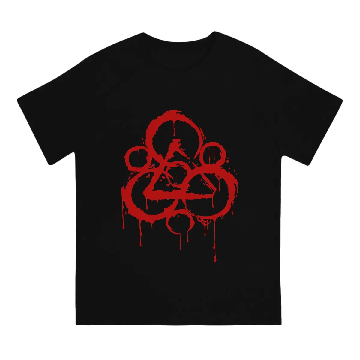 Men T-Shirt Bloody Keywork Vintage Tees Short Sleeve Coheed And Cambria T Shirts Round Neck Clothing Printing