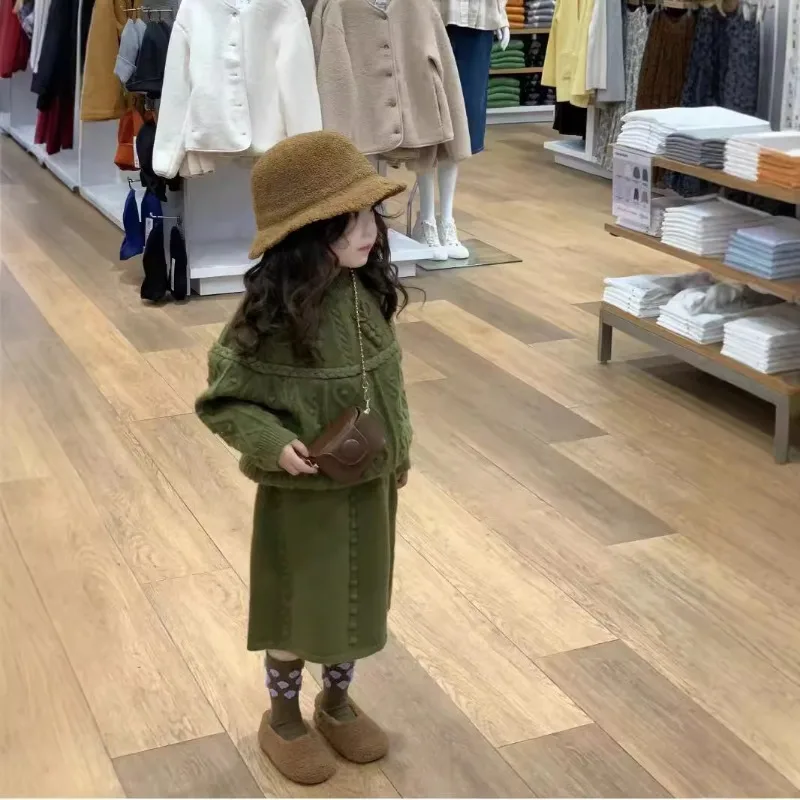 

Children Clothing Girls Sweater Set Sweet Half Skirt Two-piece Set Girls Clothes Toddler Girl Clothes Kids Clothes for Girl 2025