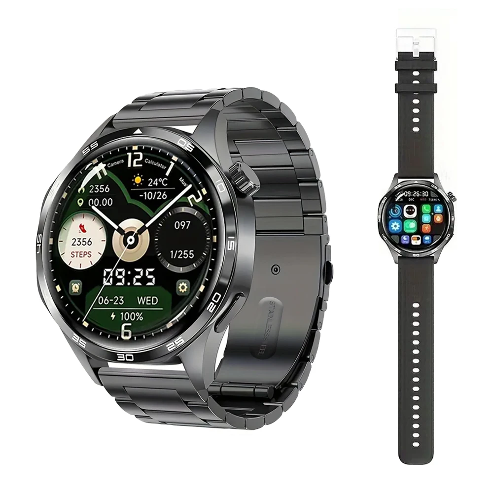 

Men's Smart Watch 1.52" HD AMOLED Display 110+ Sport Modes 24/7 Heart Rate Sleep Monitor IP68 Waterproof Fitness Tracker