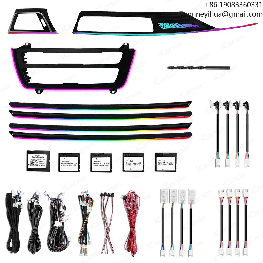 

Динамический окружающий свет F30 для BMW 3 серии 2013-2019, внутреннее освещение двери приборной панели, аксессуары для обновления