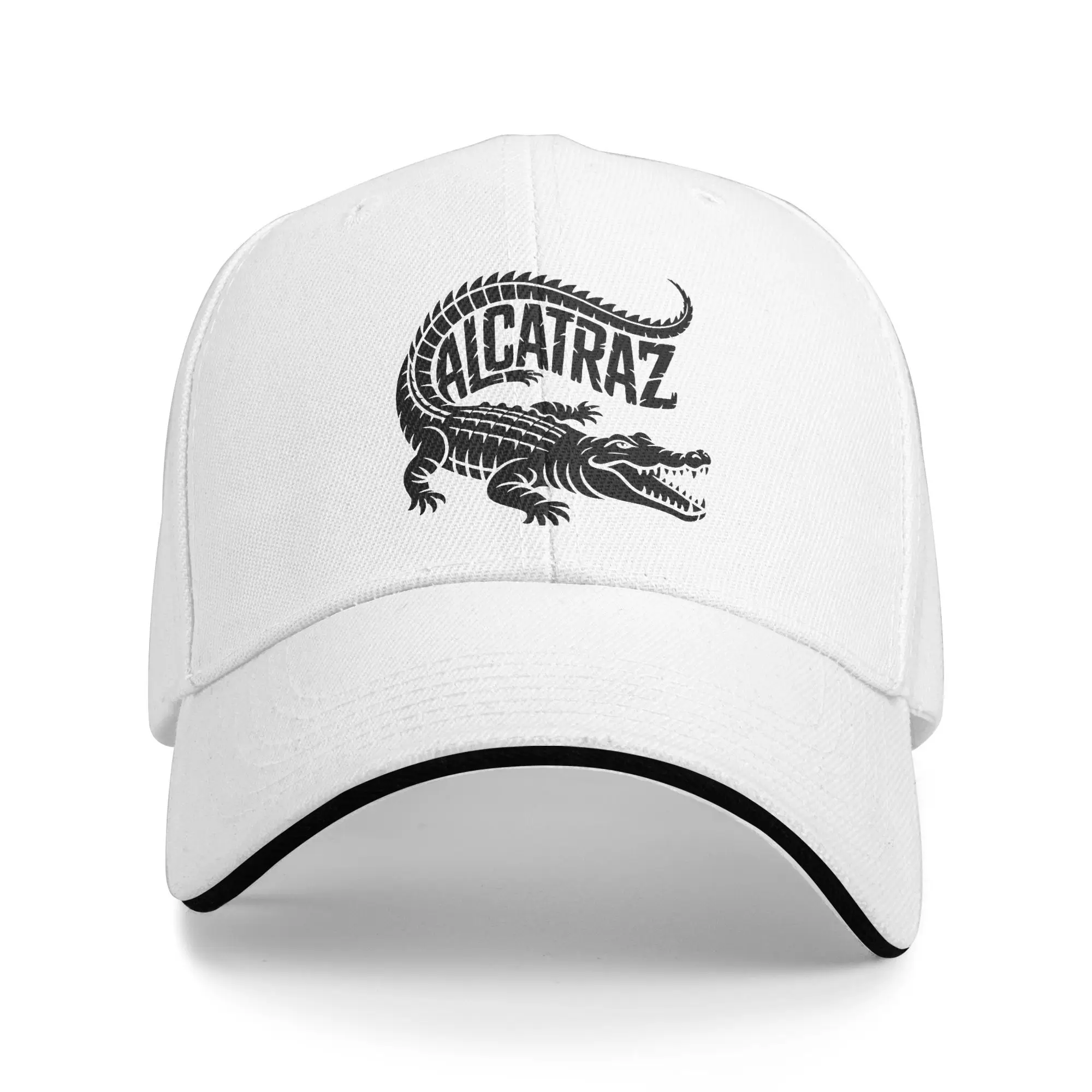 

Alligator Alcatraz Baseball Cap Tennis Skate Sun Trucker Hat Unisex Men Street Style Print Baseball Caps