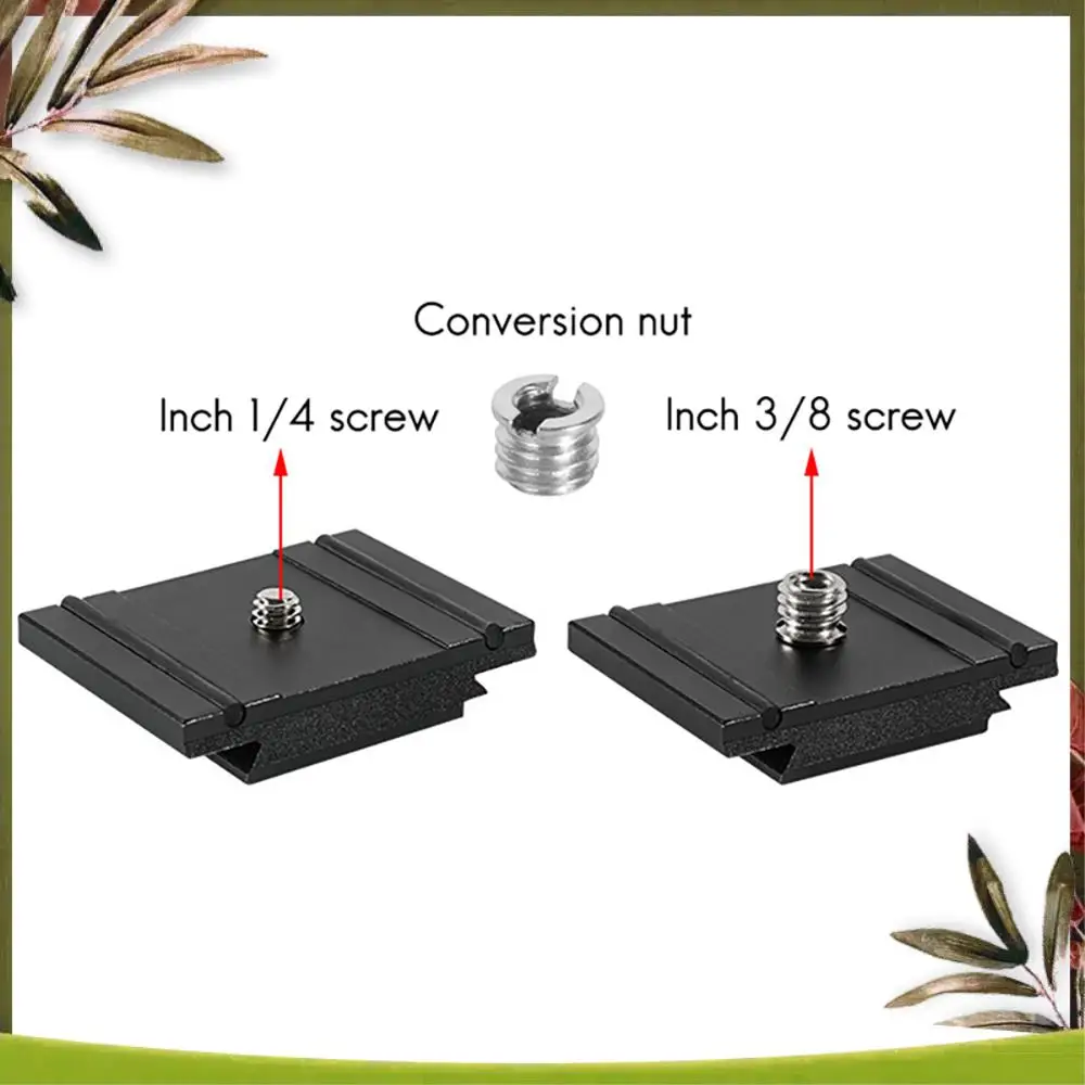 ABDW-200PL-PRO Quick Release Cold Shoe Plate Mount Adapter For MH494-BH / MH496-BH Gimbal DSLR Camera Cage
